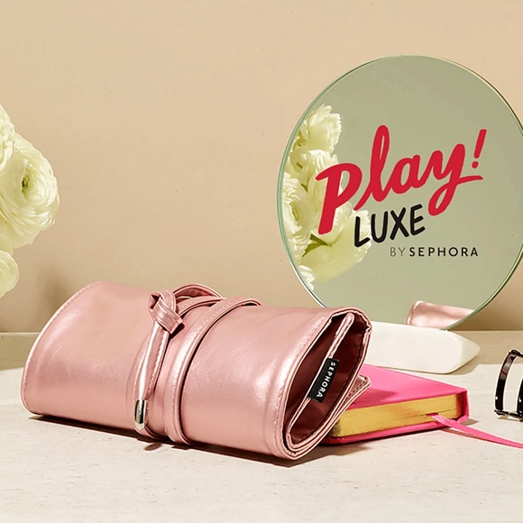 Sephora Other - 5for$25 Sephora Luxe Rose Gold Roll Up Makeup Bag